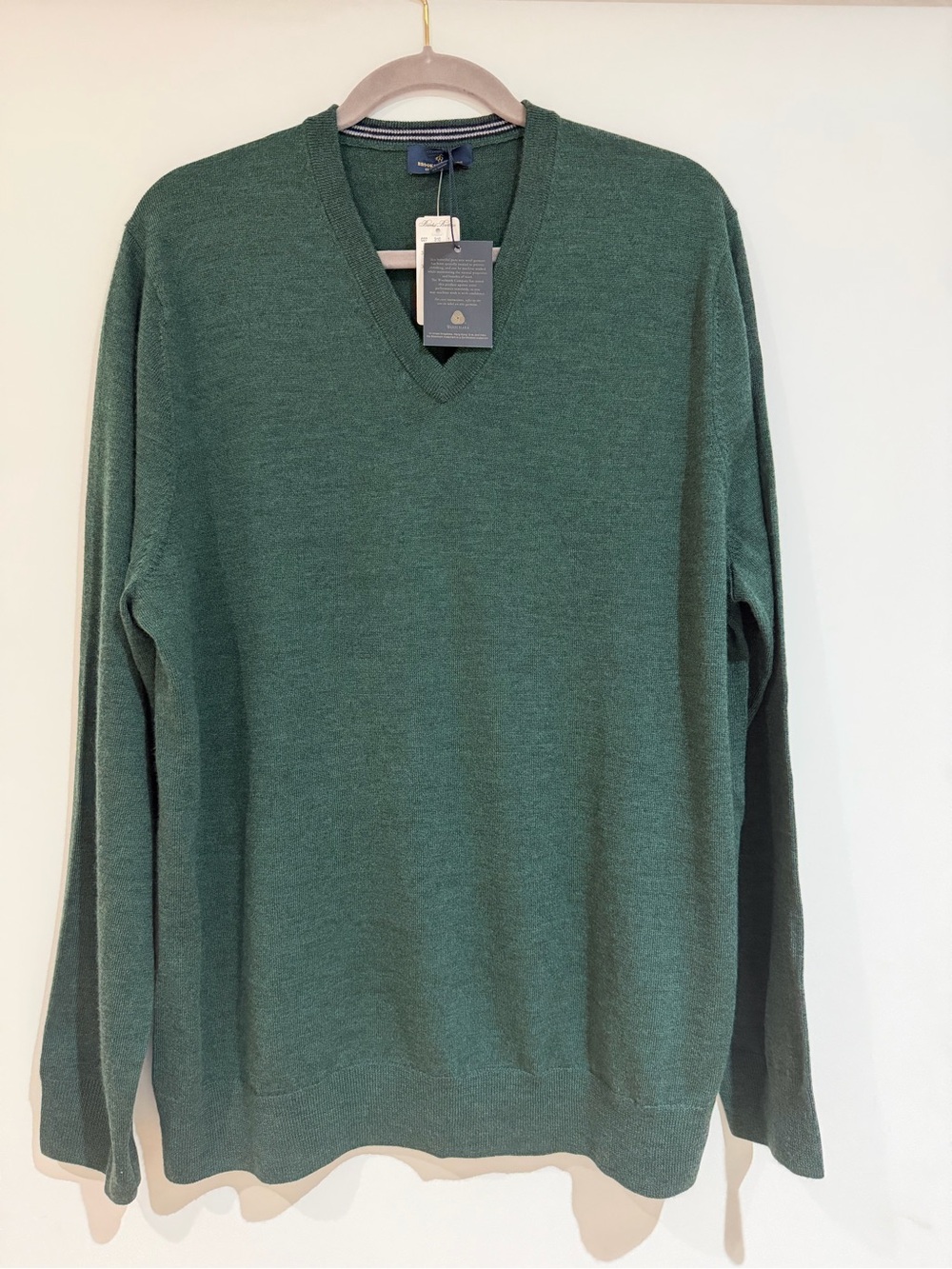 NWT Brooks Brothers Men's V-Neck Sweater - Dark Green